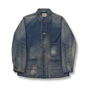 Full Count Indigo Wabash Stripe Chore Jacket